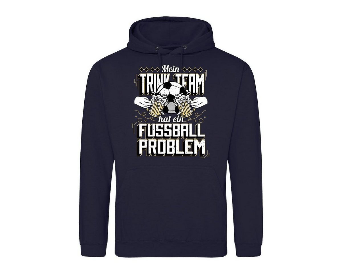 Youth Designz Kapuzenpullover Mein Trink Team, Hat Ein Fußball Problem" Herren Hoodie Pullover mit lustigem Frontprint" von Youth Designz