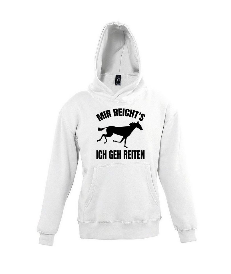 Youth Designz Kapuzenpullover Mir reichts Ich geh reiten Kinder Hoodie Pullover von Youth Designz