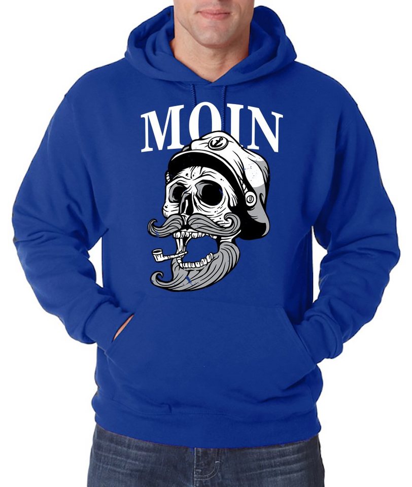 Youth Designz Kapuzenpullover Moin Captain Skull Herren Hoodie Pullover mit modischem Spruch Print von Youth Designz