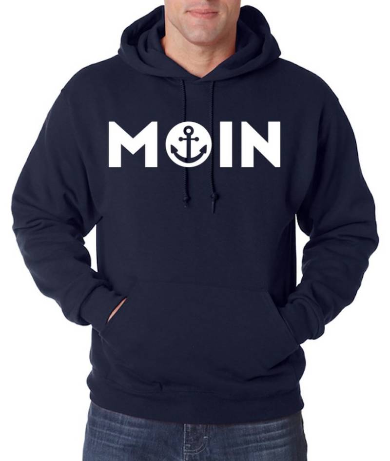 Youth Designz Kapuzenpullover Moin Spruch Herren Hoodie Pullover mit modischem Anker Logo Aufdruck von Youth Designz