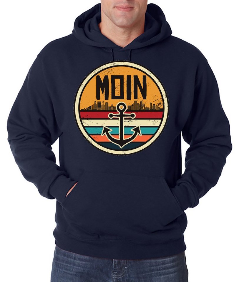 Youth Designz Kapuzenpullover Moin Spruch Herren Hoodie Pullover mit modischem Anker Logo Aufdruck von Youth Designz