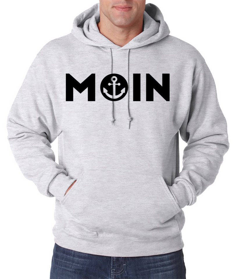 Youth Designz Kapuzenpullover Moin Spruch Herren Hoodie Pullover mit modischem Anker Logo Aufdruck von Youth Designz