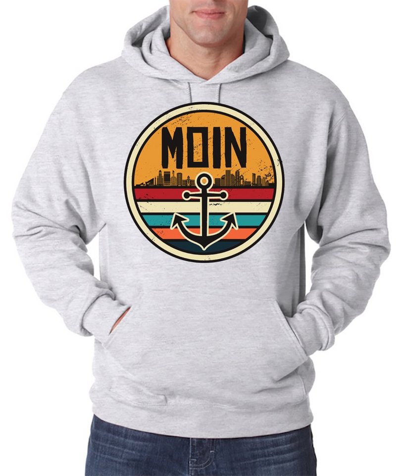 Youth Designz Kapuzenpullover Moin Spruch Herren Hoodie Pullover mit modischem Anker Logo Aufdruck von Youth Designz