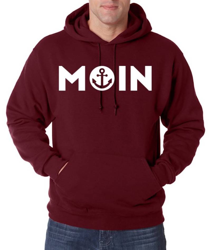 Youth Designz Kapuzenpullover Moin Spruch Herren Hoodie Pullover mit modischem Anker Logo Aufdruck von Youth Designz