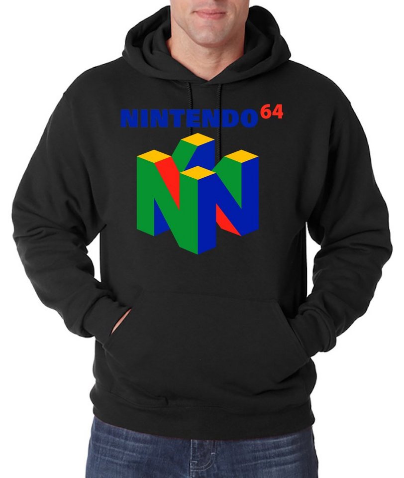 Youth Designz Kapuzenpullover N64 Herren Hoodie Pullover mit trendigem Frontprint von Youth Designz