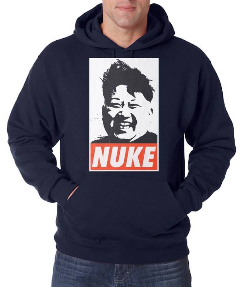 Youth Designz Kapuzenpullover NUKE Herren Hoodie Pullover mit lustigem Spruch Print von Youth Designz