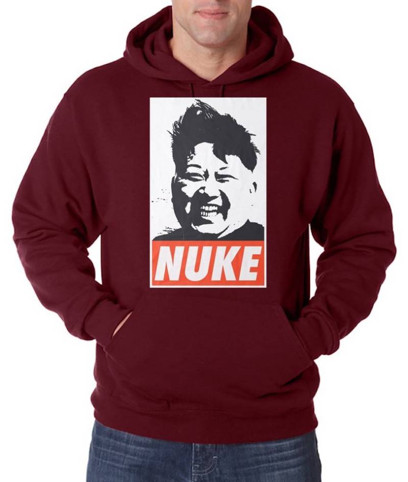 Youth Designz Kapuzenpullover NUKE Herren Hoodie Pullover mit lustigem Spruch Print von Youth Designz