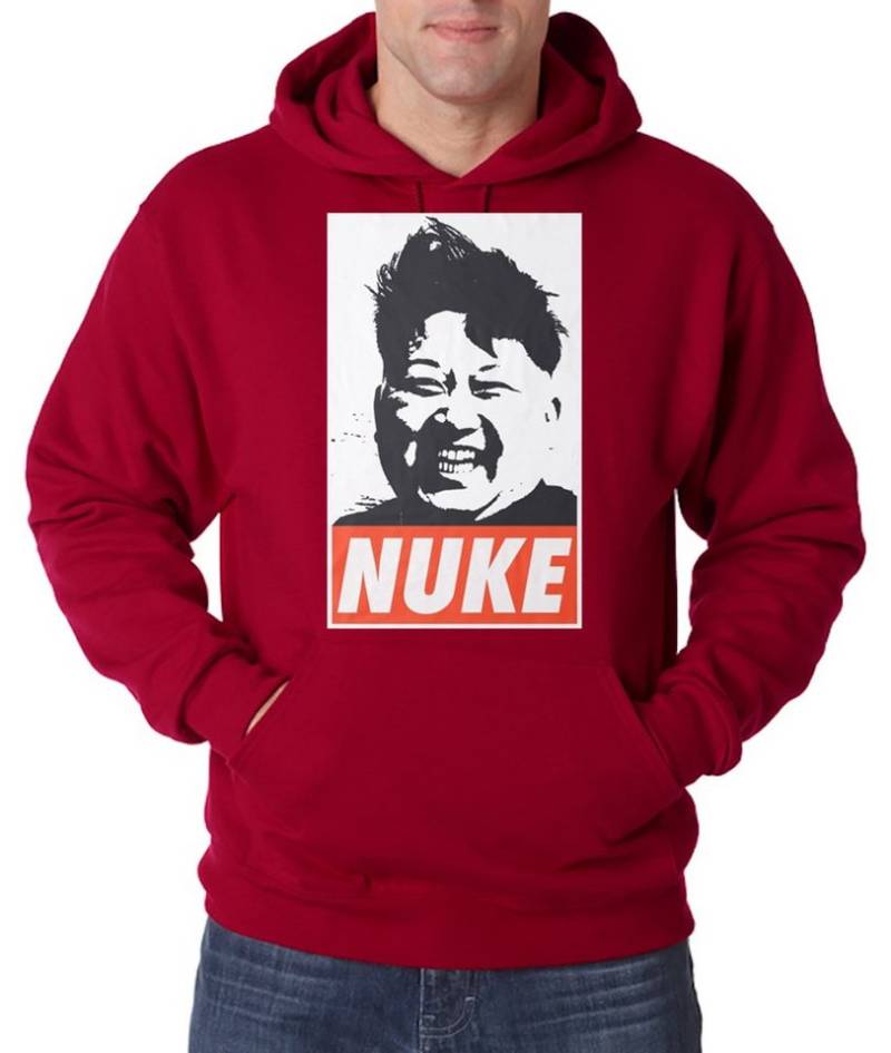 Youth Designz Kapuzenpullover NUKE Herren Hoodie Pullover mit lustigem Spruch Print von Youth Designz