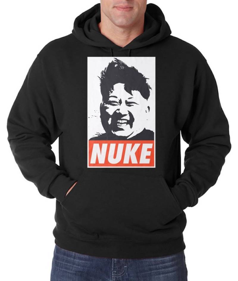 Youth Designz Kapuzenpullover NUKE Herren Hoodie Pullover mit lustigem Spruch Print von Youth Designz