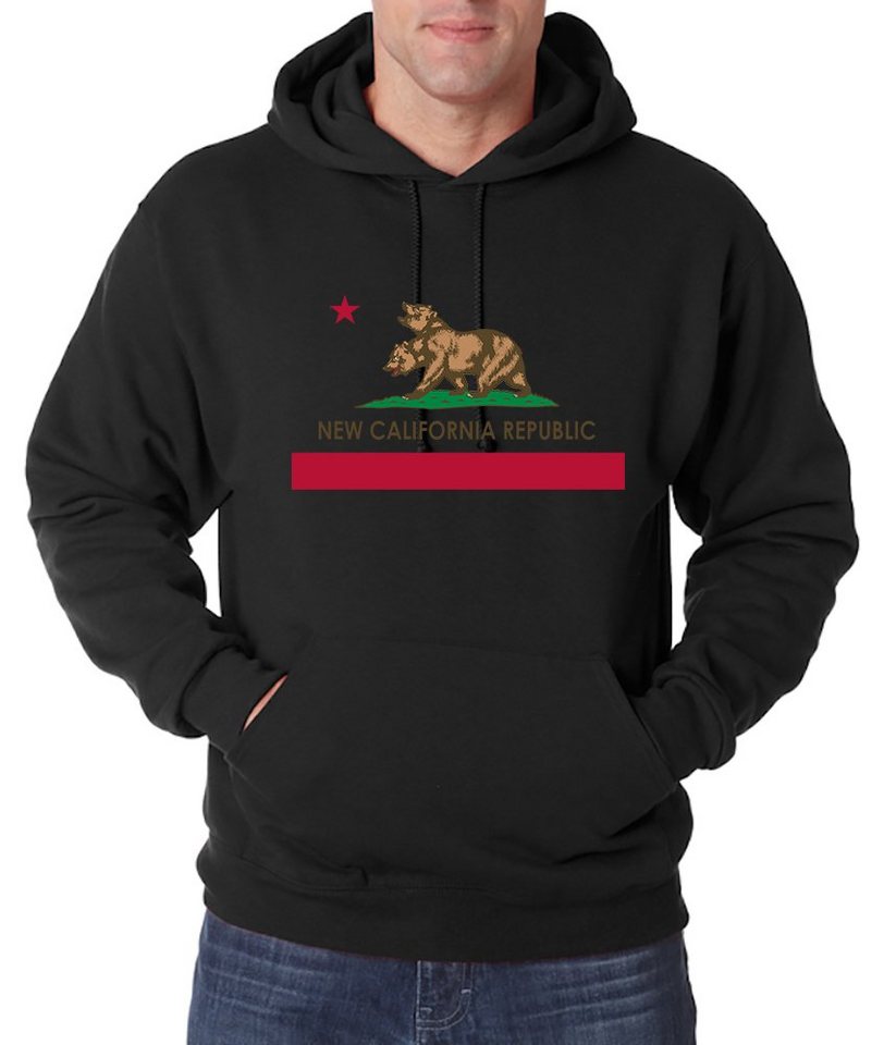 Youth Designz Kapuzenpullover New Cali Rep Herren Hoodie Pullover mit trendigem Frontprint von Youth Designz