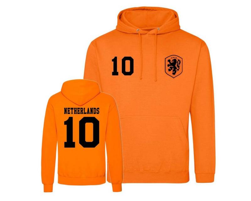 Youth Designz Kapuzenpullover Niederlande Herren Hoodie im Fußball "Trikot" Look mit trendigem Fronprint Youth Designz Kapuzenpullover Niederlande Herren Hoodie im Fußball "Trikot" Look mit trendigem Fronprint von Youth Designz