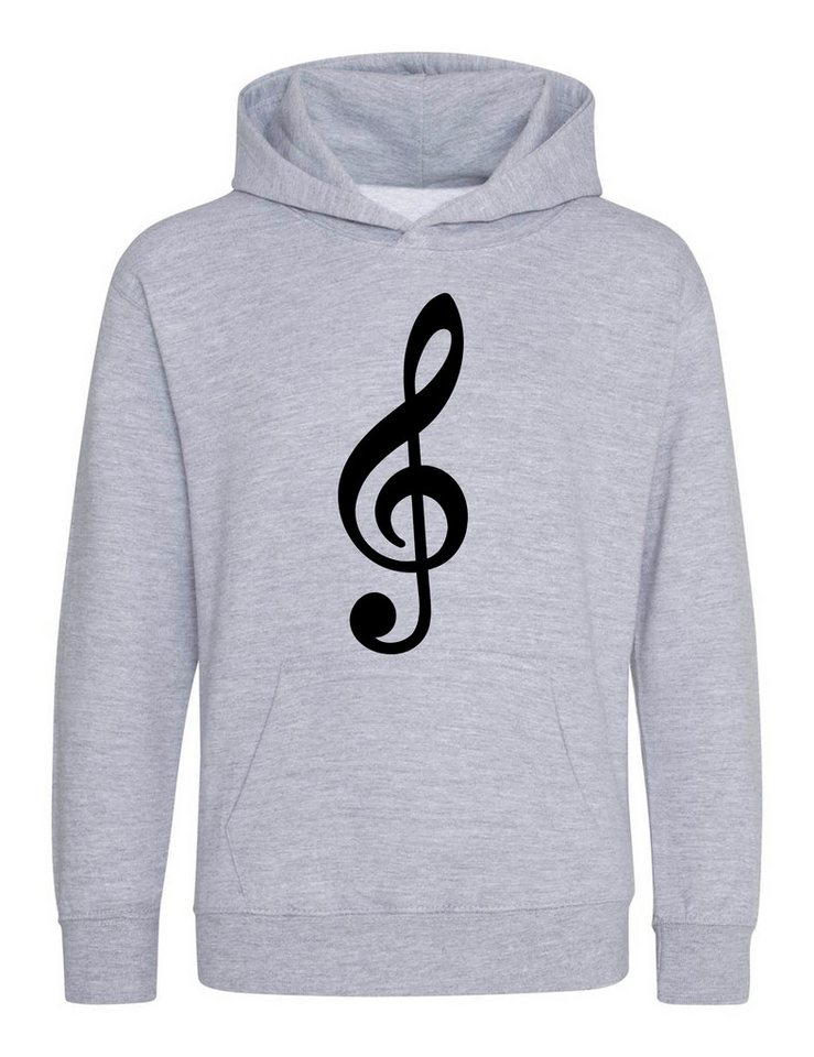 Youth Designz Kapuzenpullover Noten schlüssel Kinder Hoodie Pullover mit modischem Print von Youth Designz
