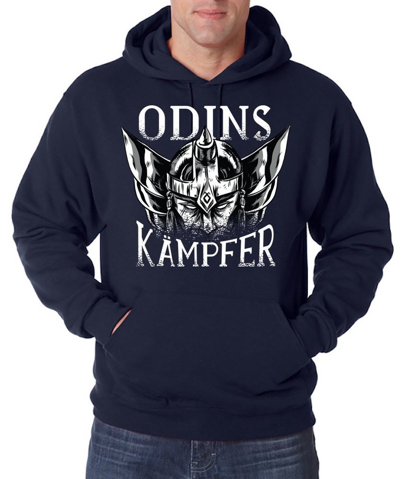 Youth Designz Kapuzenpullover Odins Kämpfer Herren Hoodie Pullover mit Mythologie Frontdruck von Youth Designz