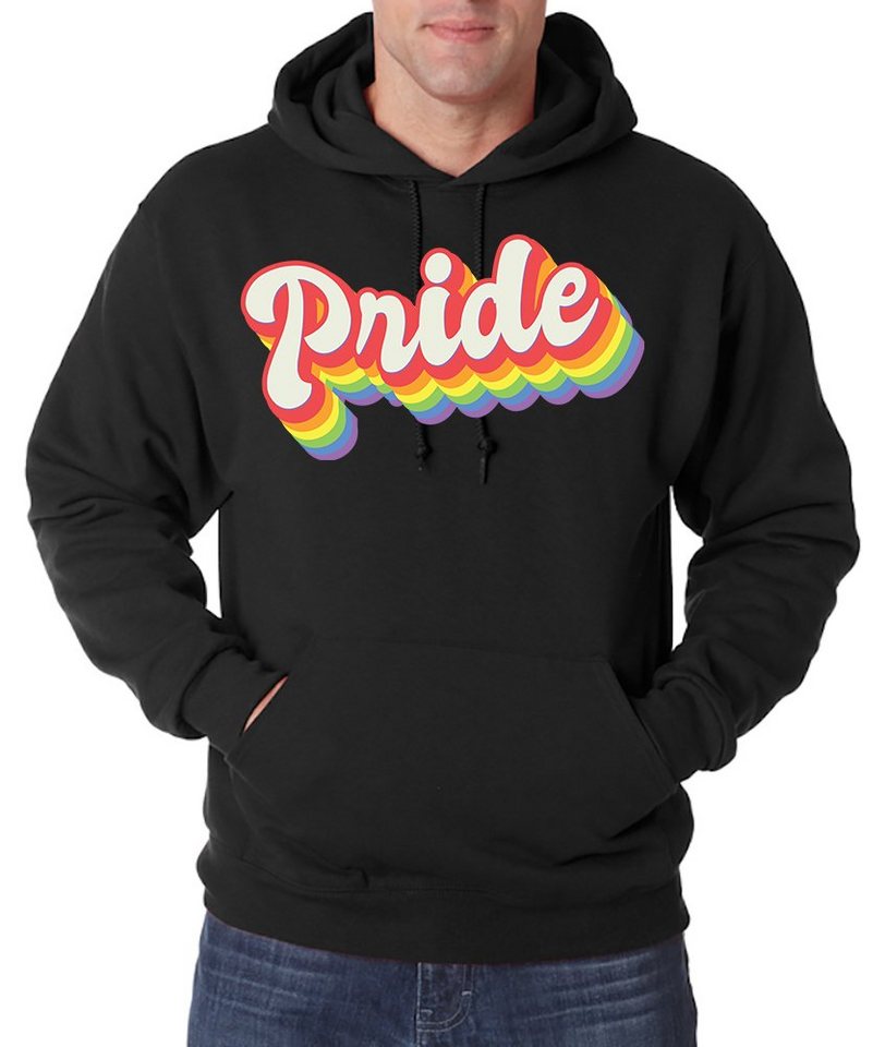 Youth Designz Kapuzenpullover PRIDE Herren Hoodie Pullover mit trendigem Frontprint von Youth Designz