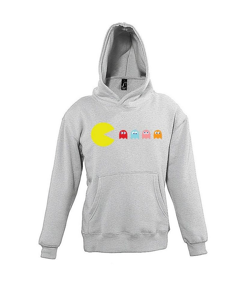 Youth Designz Kapuzenpullover Pacman Kinder Hoodie Pullover mit lustigem Frontprint von Youth Designz