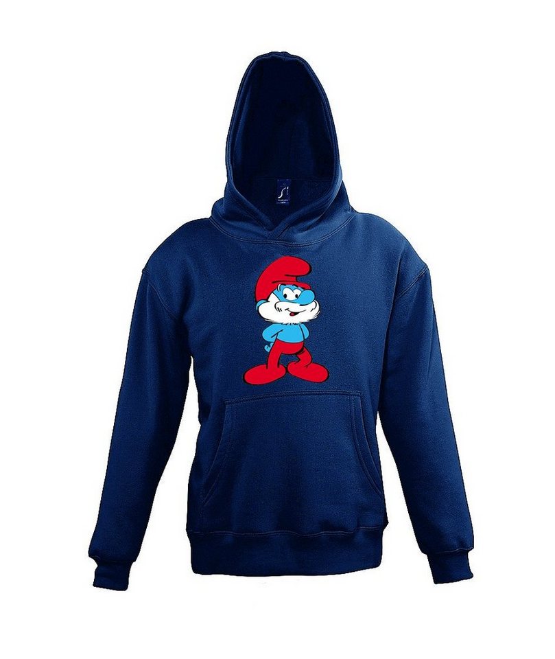 Youth Designz Kapuzenpullover Papa Schlumpf Kinder Hoodie Pullover mit Lustigem Print von Youth Designz