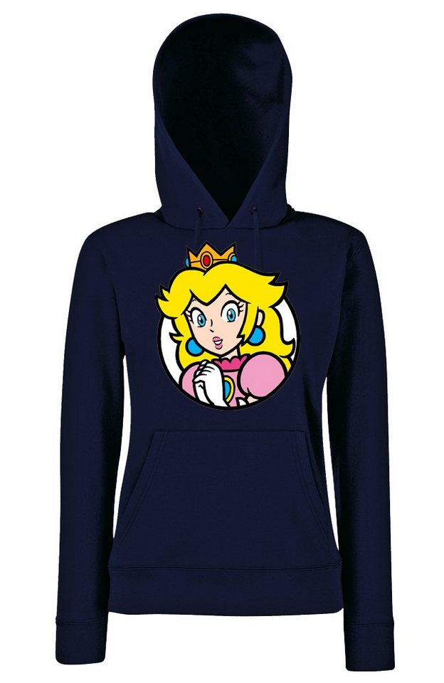 Youth Designz Kapuzenpullover Peach Damen Hoodie Pullover mit modischem Print von Youth Designz