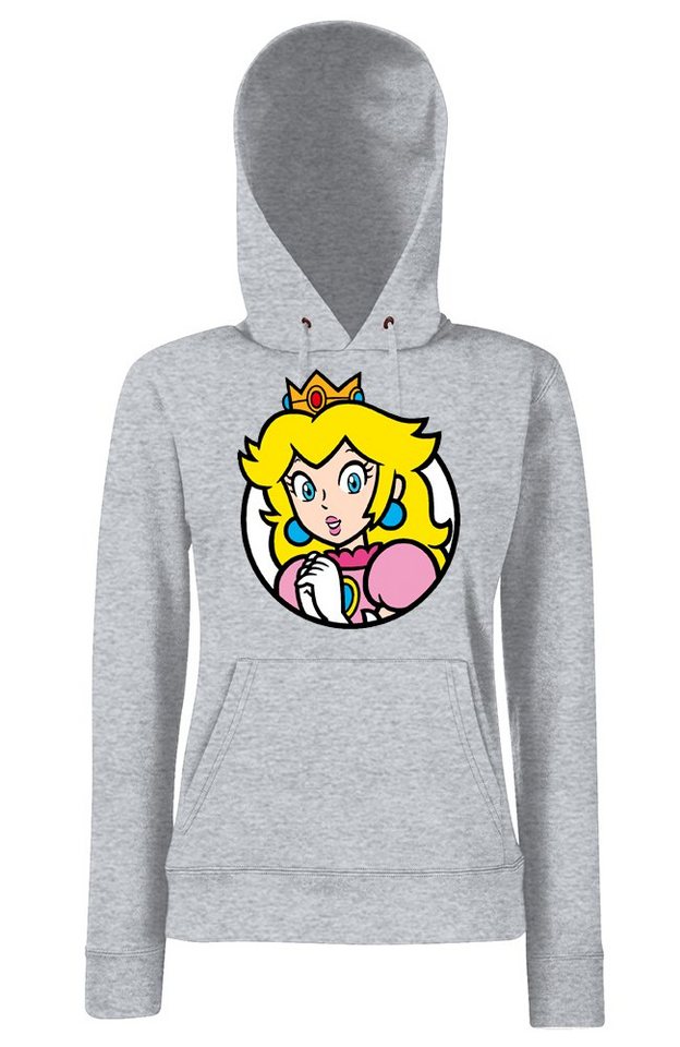 Youth Designz Kapuzenpullover Peach Damen Hoodie Pullover mit modischem Print von Youth Designz