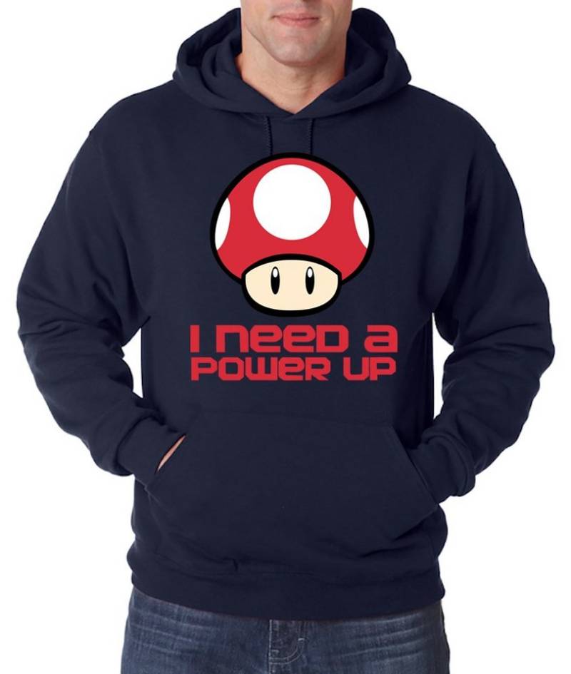 Youth Designz Kapuzenpullover Pilz "I need a Power Up" Herren Hoodie Pullover mit Retro Gaming Print Youth Designz Kapuzenpullover Pilz "I need a Power Up" Herren Hoodie Pullover mit Retro Gaming Print von Youth Designz