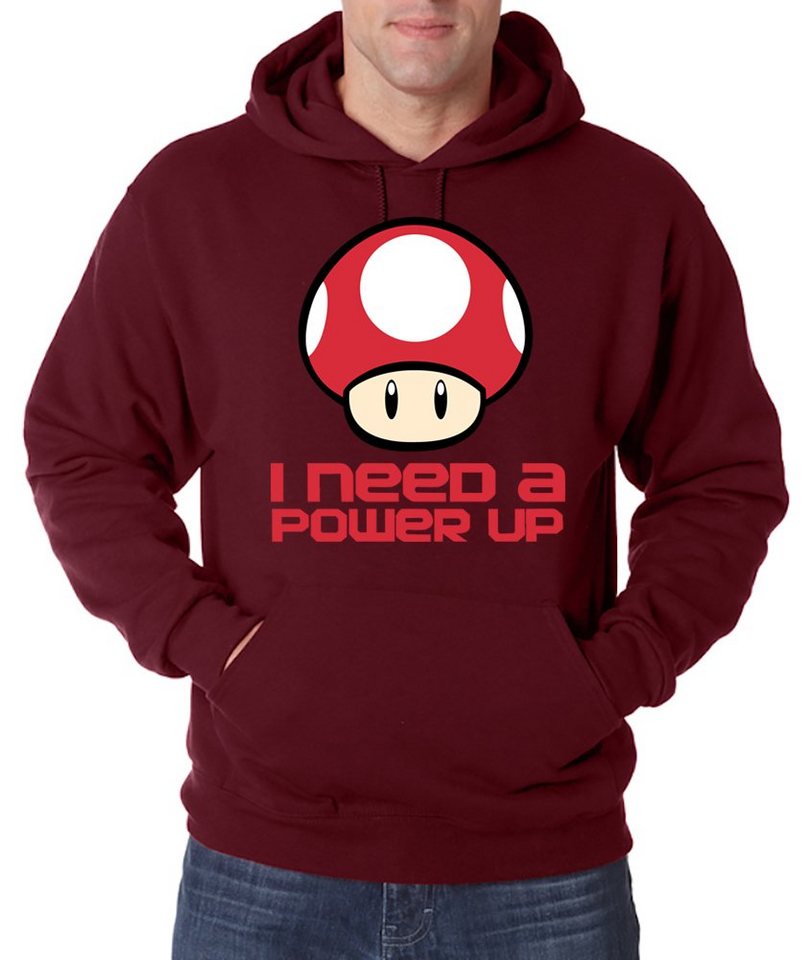 Youth Designz Kapuzenpullover Pilz "I need a Power Up" Herren Hoodie Pullover mit Retro Gaming Print Youth Designz Kapuzenpullover Pilz "I need a Power Up" Herren Hoodie Pullover mit Retro Gaming Print von Youth Designz
