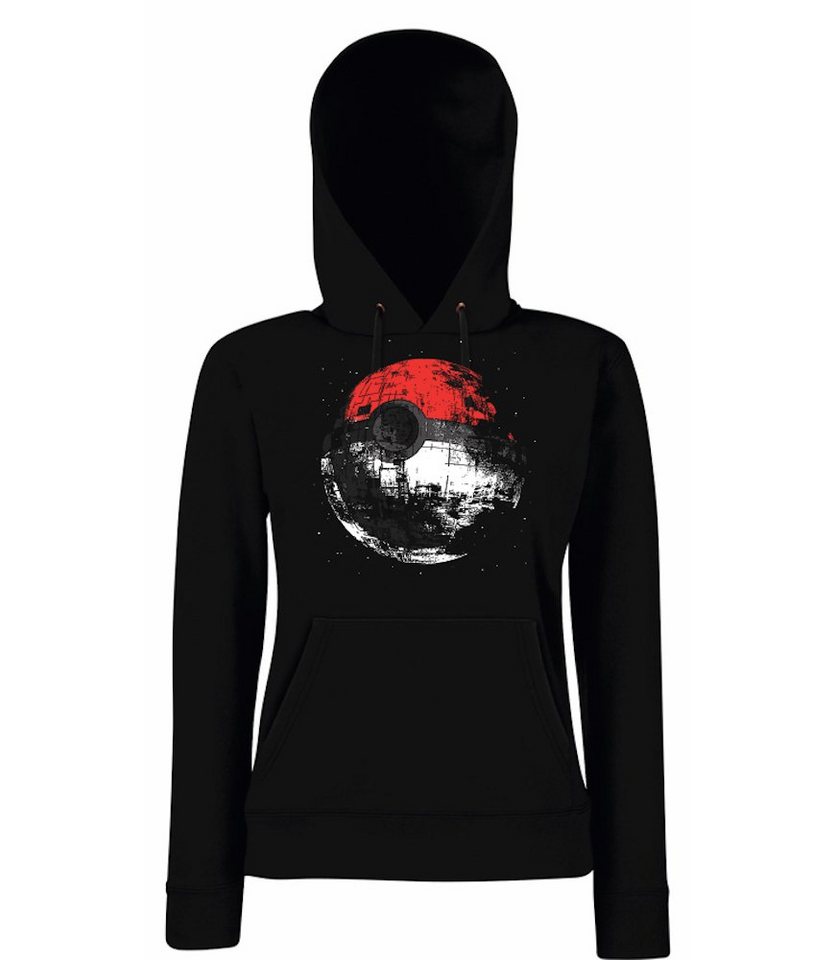 Youth Designz Kapuzenpullover Poke Stern Ball Damen Hoodie Pullover mit modischem Frontprint von Youth Designz