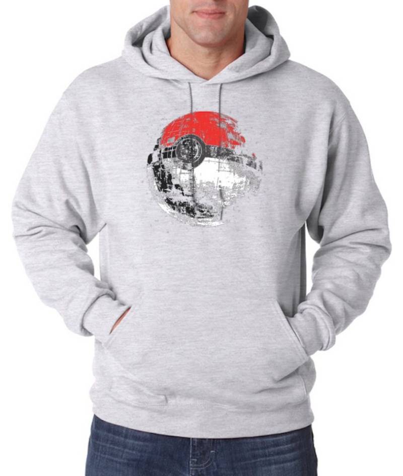 Youth Designz Kapuzenpullover Poke Stern Ball Herren Hoodie Pullover mit trendigem Serien Frontprint von Youth Designz