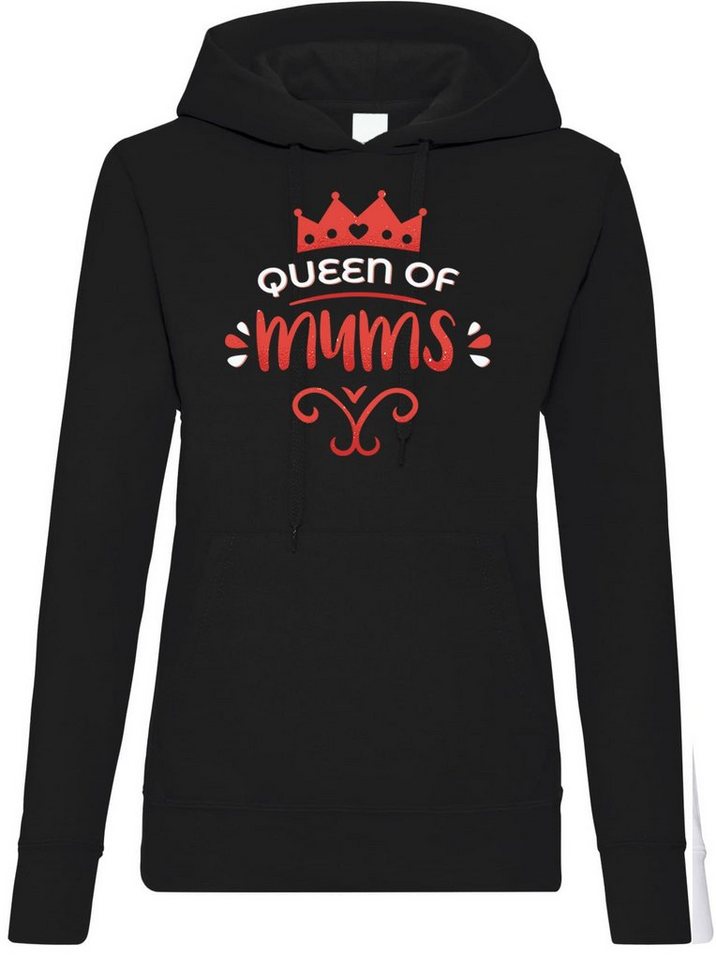 Youth Designz Kapuzenpullover Queen Of Mums" Damen Hoodie Pullover mit trendigem Frontprint" von Youth Designz