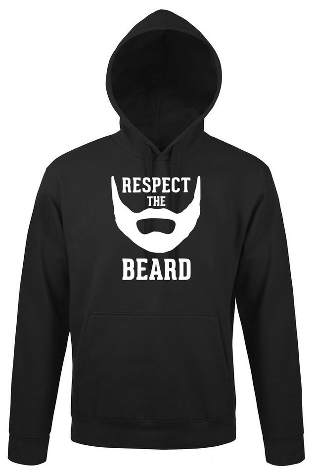 Youth Designz Kapuzenpullover RESPECT THE BEARD Herren Hoodie Pullover mit lustigem Männer Spruch Youth Designz Kapuzenpullover RESPECT THE BEARD Herren Hoodie Pullover mit lustigem Männer Spruch von Youth Designz
