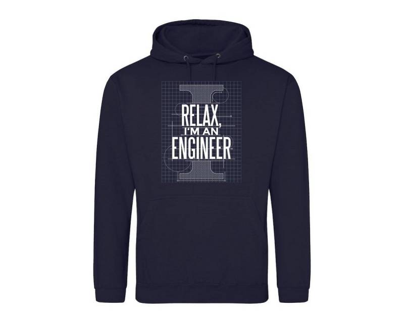 Youth Designz Kapuzenpullover "Relax, I Am A Engineer" Herren Hoodie Pullover mit trendigem Frontprint von Youth Designz