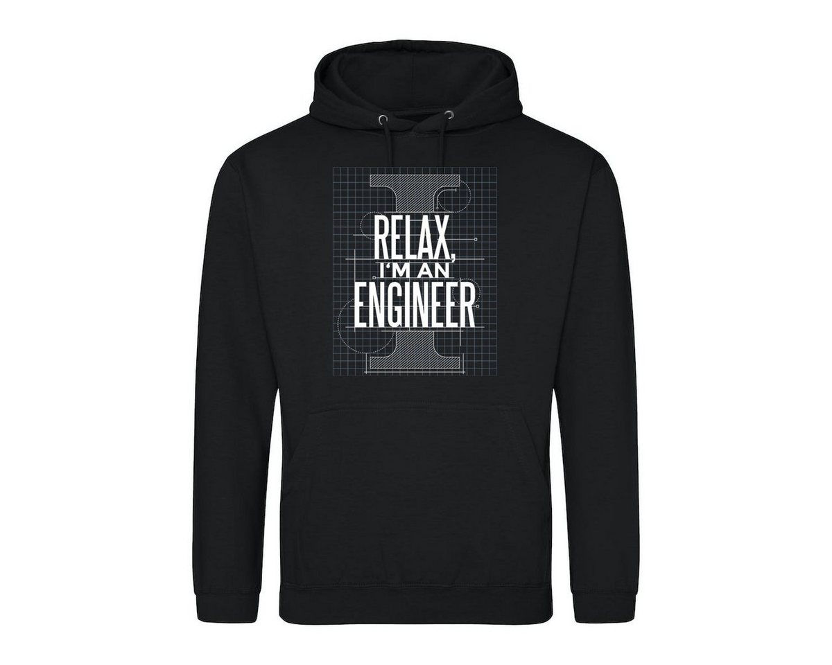 Youth Designz Kapuzenpullover "Relax, I Am A Engineer" Herren Hoodie Pullover mit trendigem Frontprint von Youth Designz