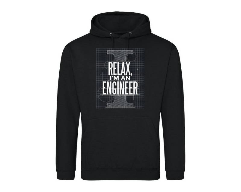Youth Designz Kapuzenpullover "Relax, I Am A Engineer" Herren Hoodie Pullover mit trendigem Frontprint von Youth Designz