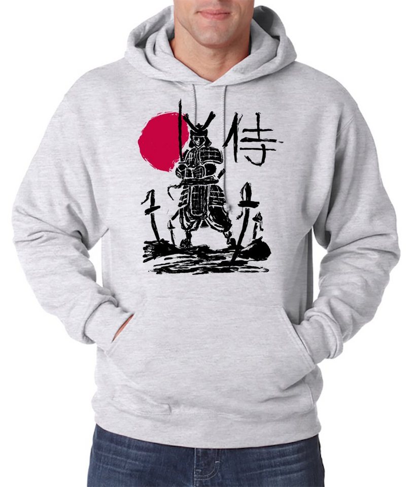 Youth Designz Kapuzenpullover Samurai Herren Hoodie Pullover mit Trendigem Japan Print von Youth Designz