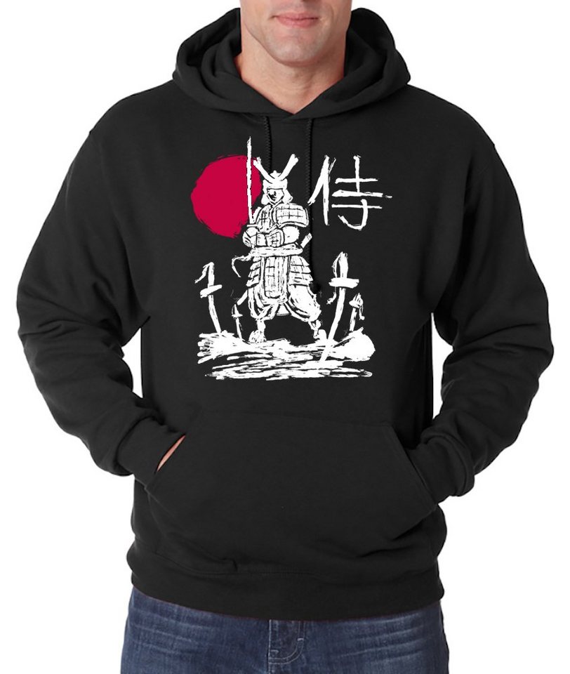 Youth Designz Kapuzenpullover Samurai Herren Hoodie Pullover mit Trendigem Japan Print von Youth Designz