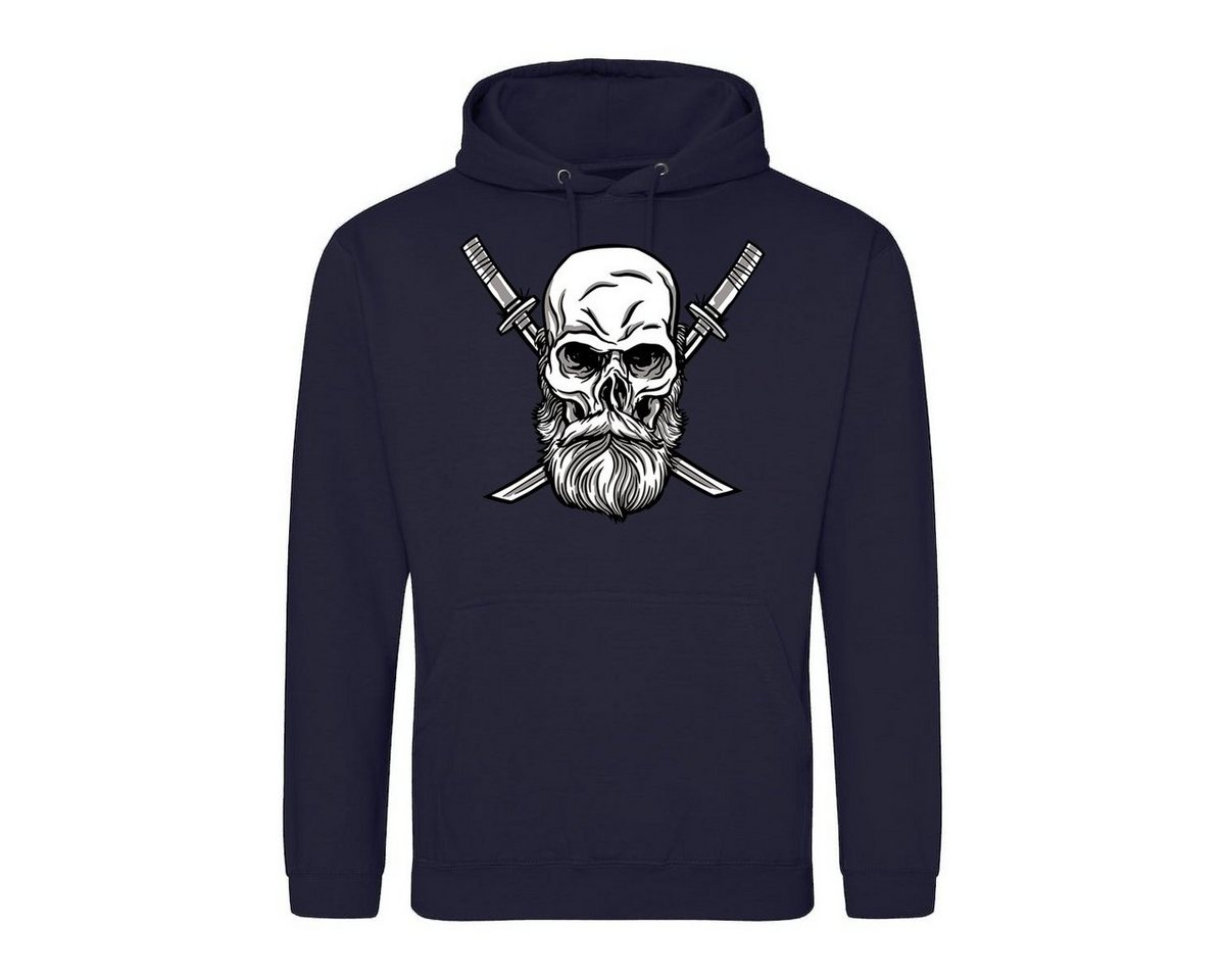 Youth Designz Kapuzenpullover Schädel Katana Herren Hoodie Pullover mit trendigem Frontprint von Youth Designz