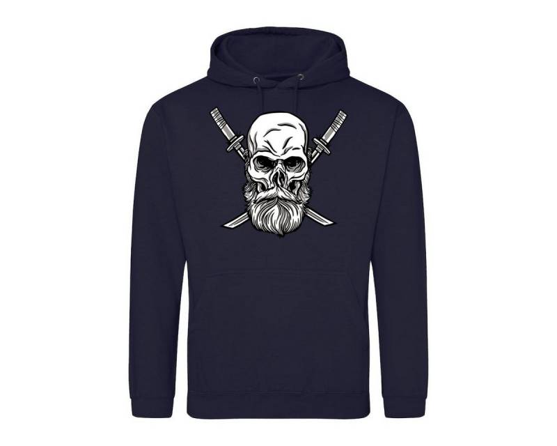 Youth Designz Kapuzenpullover Schädel Katana Herren Hoodie Pullover mit trendigem Frontprint von Youth Designz