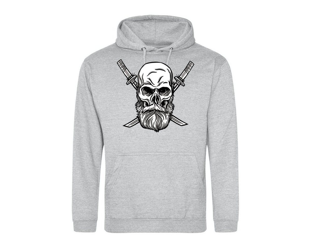 Youth Designz Kapuzenpullover Schädel Katana Herren Hoodie Pullover mit trendigem Frontprint von Youth Designz