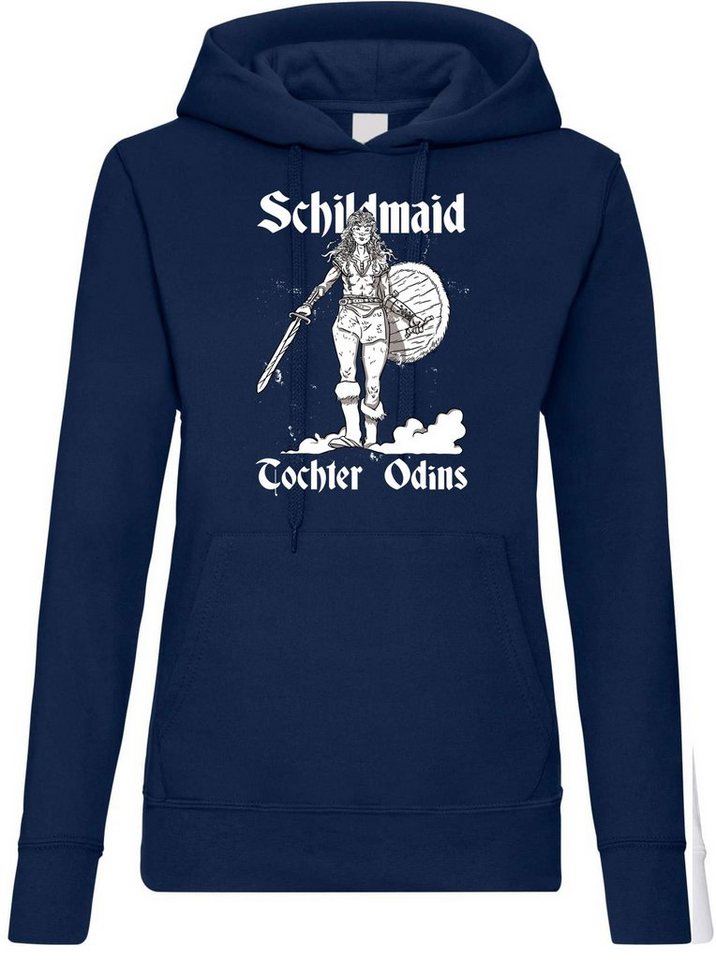 Youth Designz Kapuzenpullover Schildmaid Odins Tochter Damen Hoodie Pullover mit trendigem Frontprint Youth Designz Kapuzenpullover Schildmaid Odins Tochter Damen Hoodie Pullover mit trendigem Frontprint von Youth Designz
