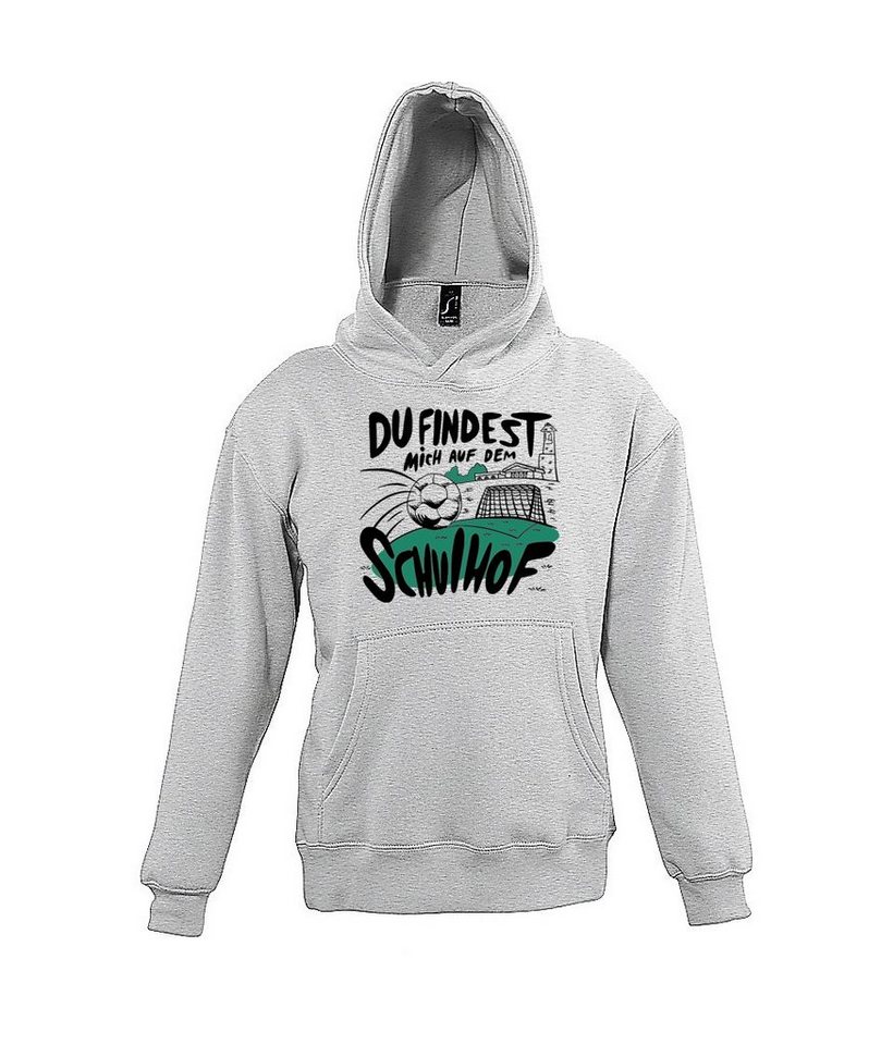 Youth Designz Kapuzenpullover Schulhof Fußball Kinder Hoodie Pullover mit trendigem Frontprint von Youth Designz