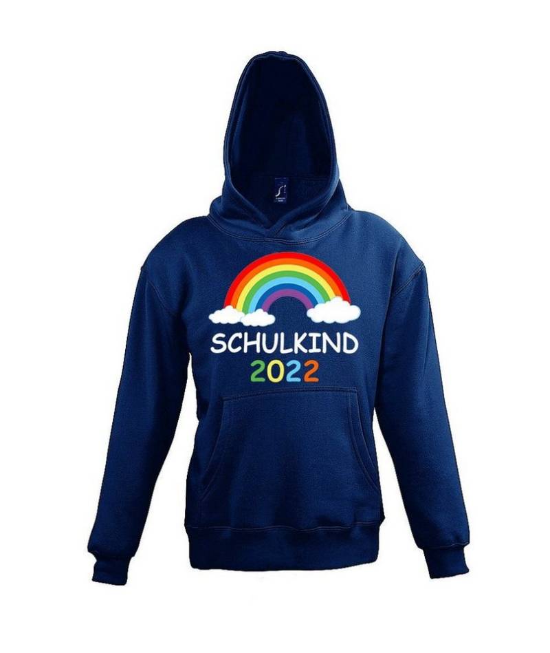 Youth Designz Kapuzenpullover Schulkind 2022 Kinder Hoodie mit süßem Regenbogen Aufdruck von Youth Designz