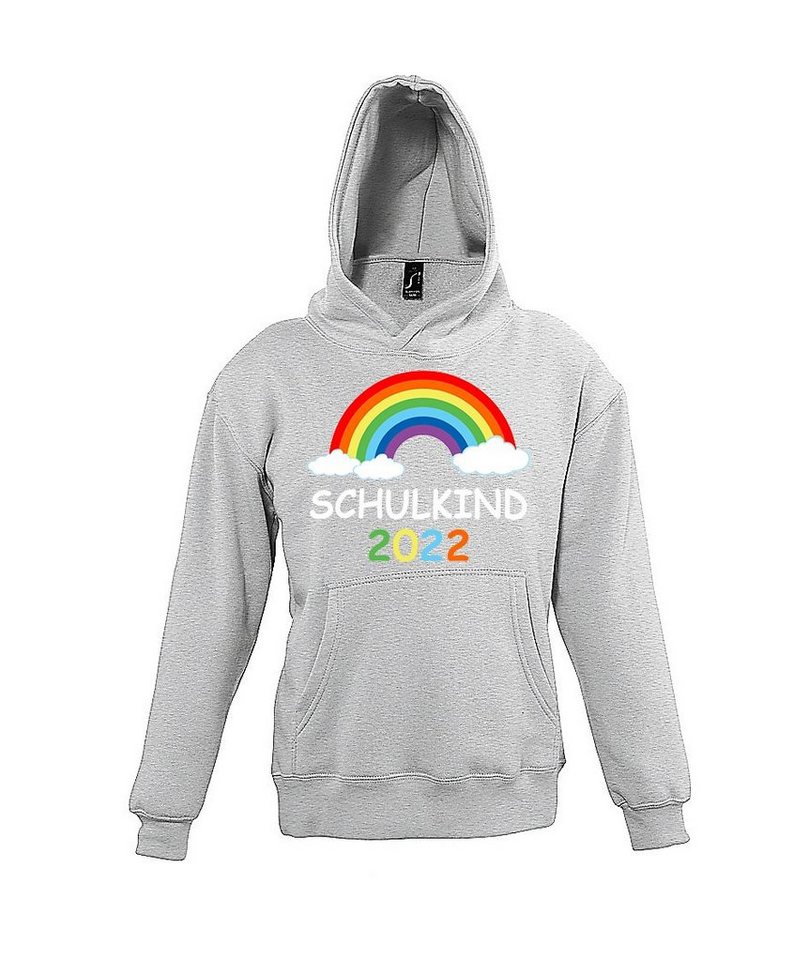 Youth Designz Kapuzenpullover Schulkind 2022 Kinder Hoodie mit süßem Regenbogen Aufdruck von Youth Designz