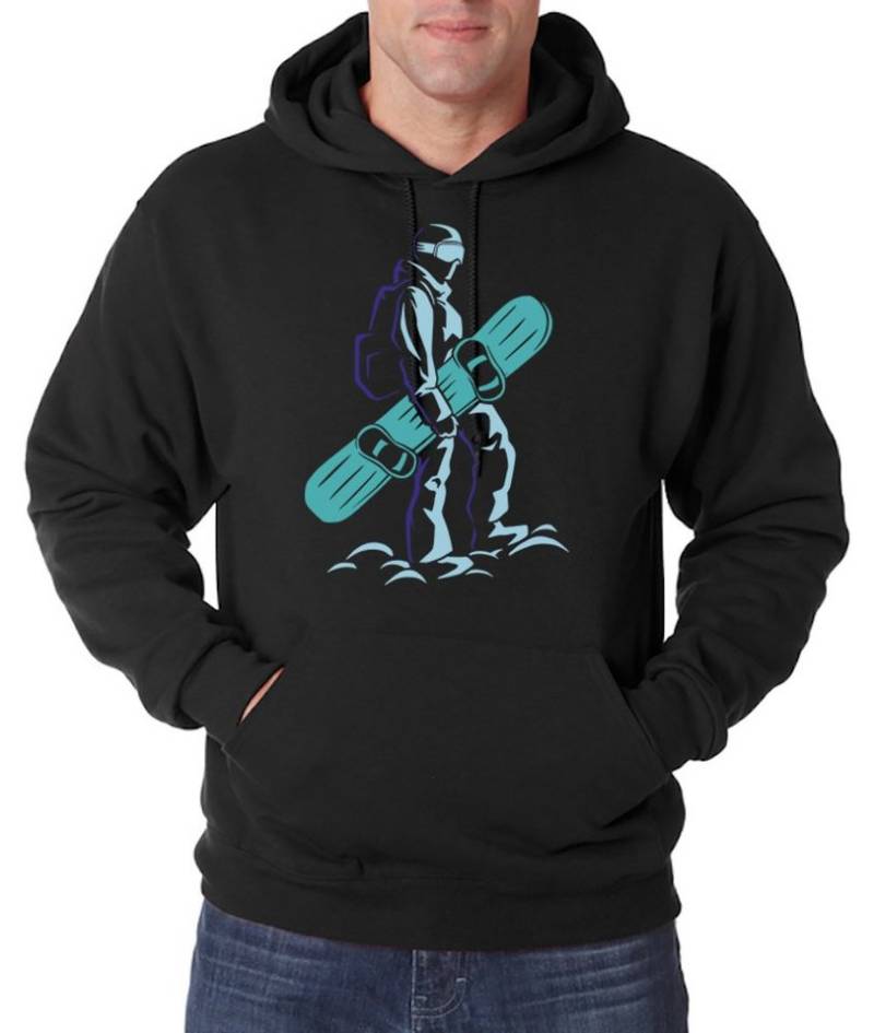 Youth Designz Kapuzenpullover Snowboarding Herren Hoodie Pullover mit trendigem Frontprint von Youth Designz