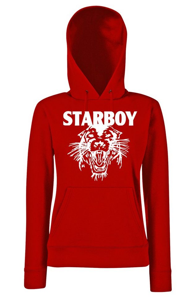 Youth Designz Kapuzenpullover Starboy Damen Hoodie Pullover mit trendigem Musik Logo von Youth Designz