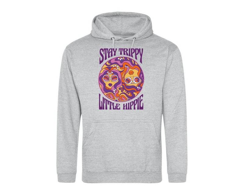 Youth Designz Kapuzenpullover Stay Trippy, Little Hippie Herren Hoodie Pullover mit trendigem Frontrpint von Youth Designz