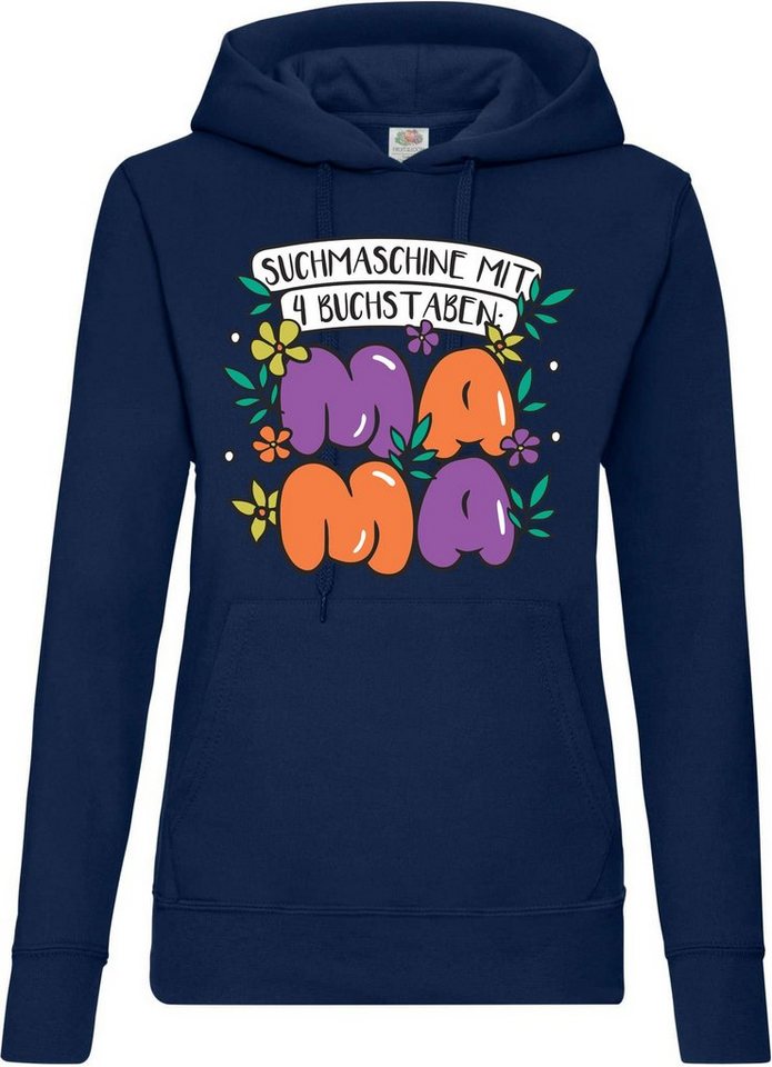 Youth Designz Kapuzenpullover "Suchmaschine mit vier Buchstaben, Mama" Damen Hoodie Pullover mit lustigem Frontprint Youth Designz Kapuzenpullover "Suchmaschine mit vier Buchstaben, Mama" Damen Hoodie Pullover mit lustigem Frontprint von Youth Designz