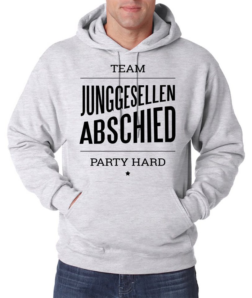 Youth Designz Kapuzenpullover TEAM JUNGGESELLEN ABSCHIED PARTY HARD Herren Hoodie Pullover mit Trendigem Frontdruck von Youth Designz