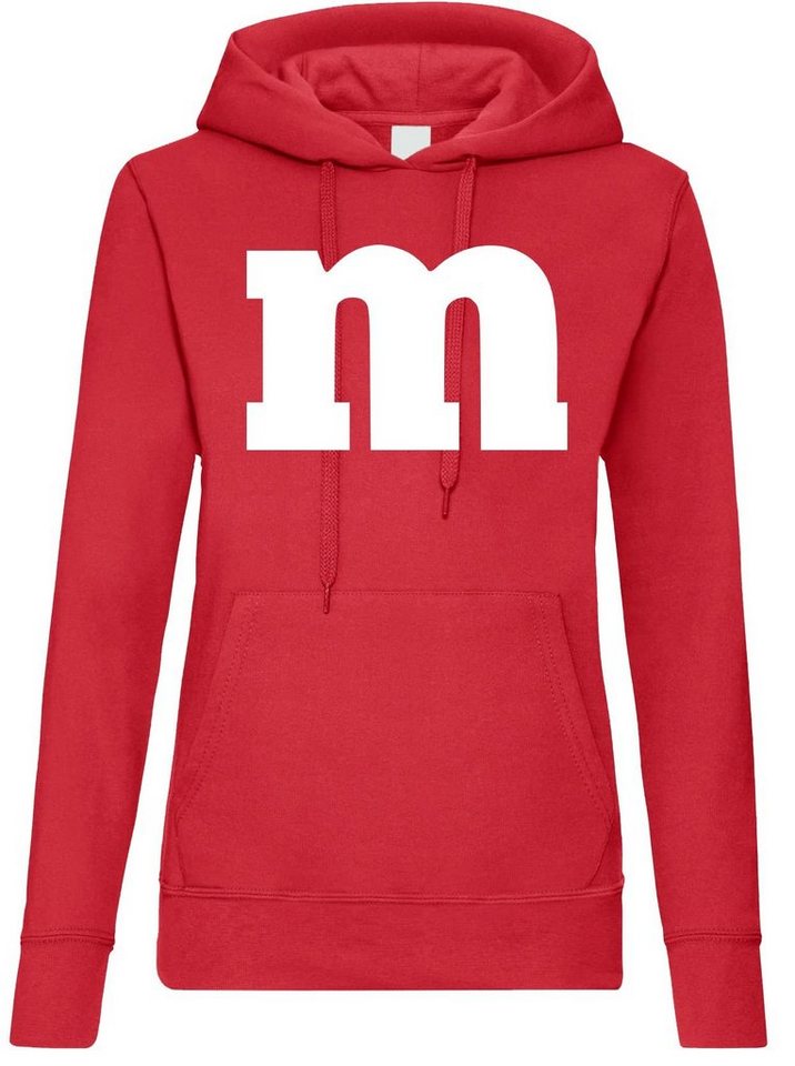 Youth Designz Kapuzenpullover Team M Damen Hoodie Fun Pullover Gruppen Fasching Karneval Kostüm mit lustigem Spruch Print von Youth Designz