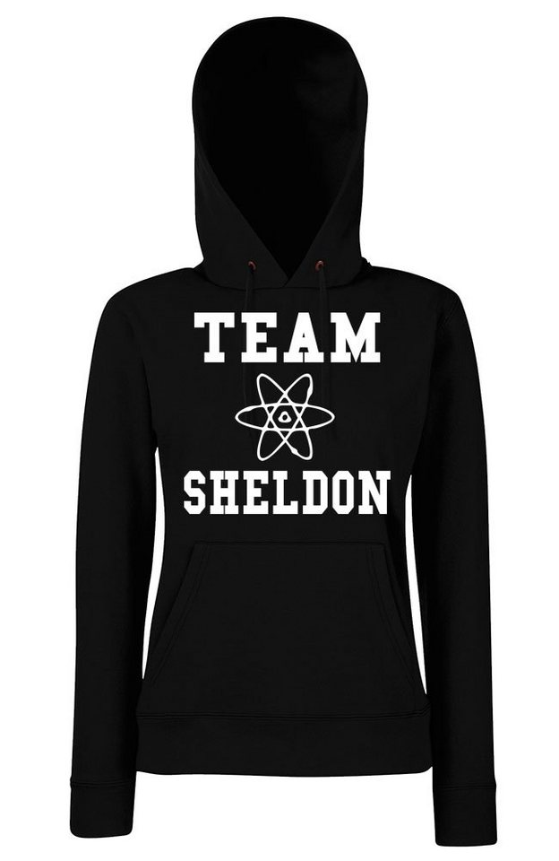 Youth Designz Kapuzenpullover Team Sheldon Damen Hoodie Pullover mit modischem Serien Frontprint von Youth Designz