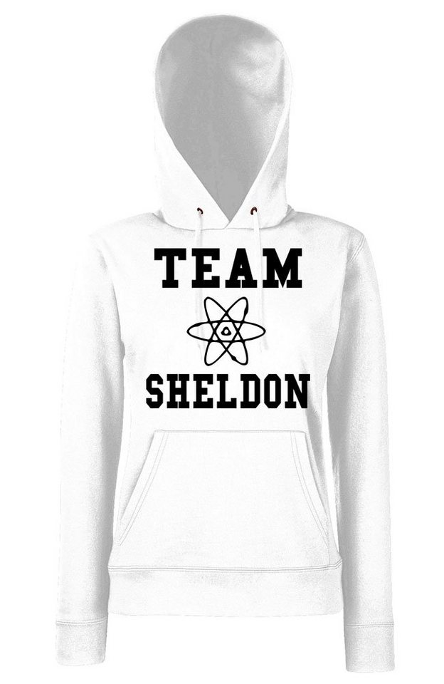 Youth Designz Kapuzenpullover Team Sheldon Damen Hoodie Pullover mit modischem Serien Frontprint von Youth Designz