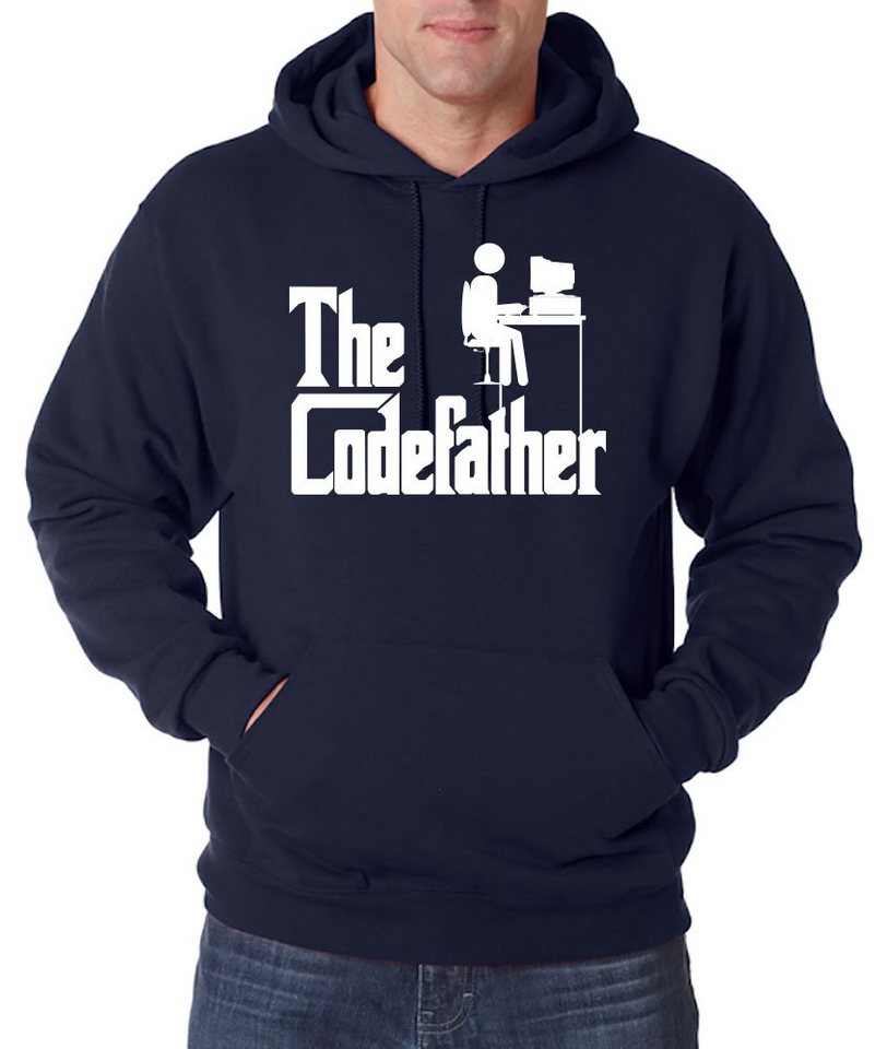 Youth Designz Kapuzenpullover The Codefather Herren Hoodie Pullover mit lustigem Informatik Spruch von Youth Designz