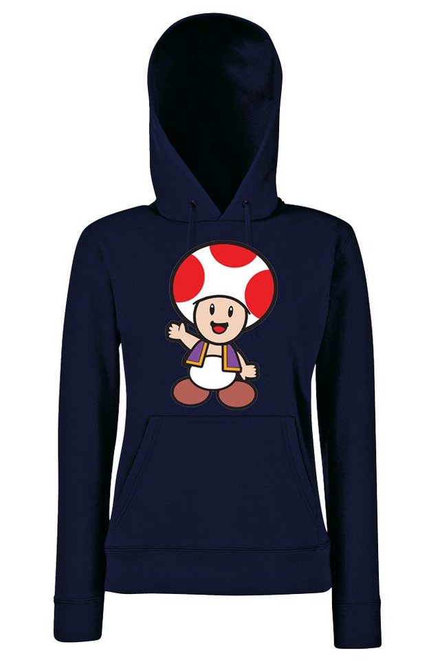 Youth Designz Kapuzenpullover Toad Damen Hoodie Pullover mit lustigem Print von Youth Designz